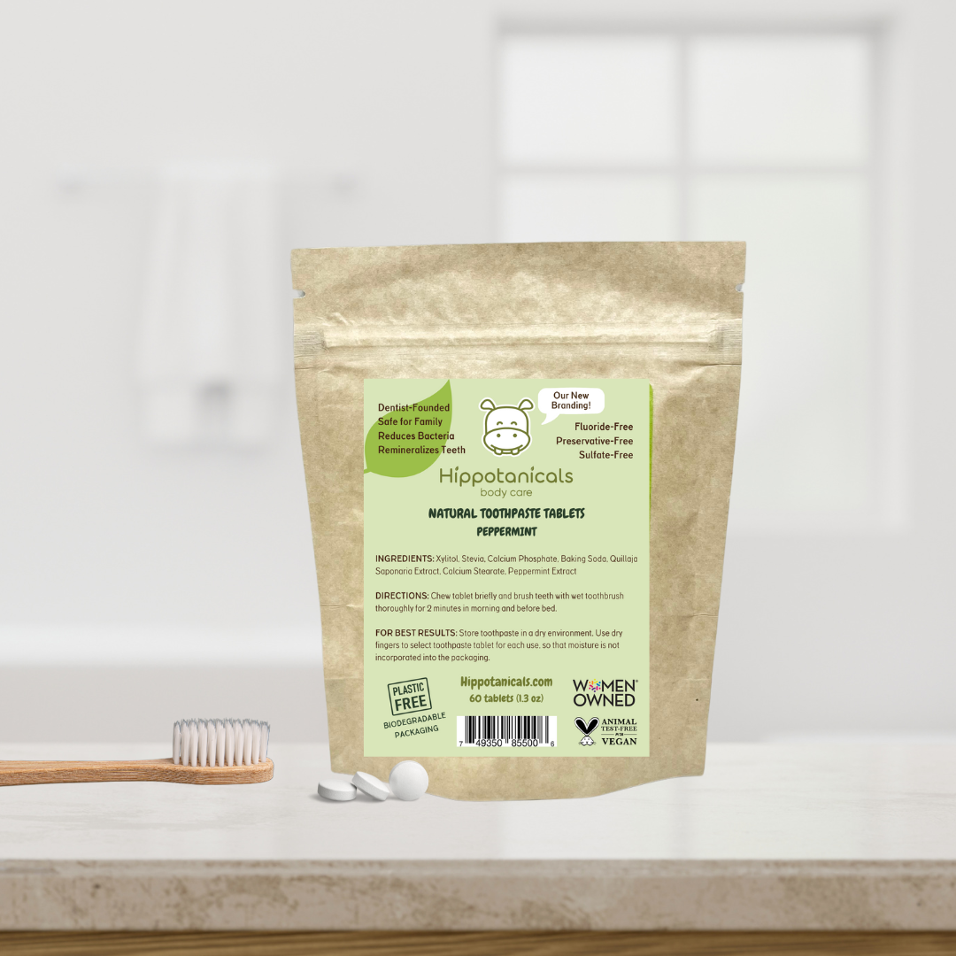 Peppermint Toothpaste Tablets Compostable Pouch