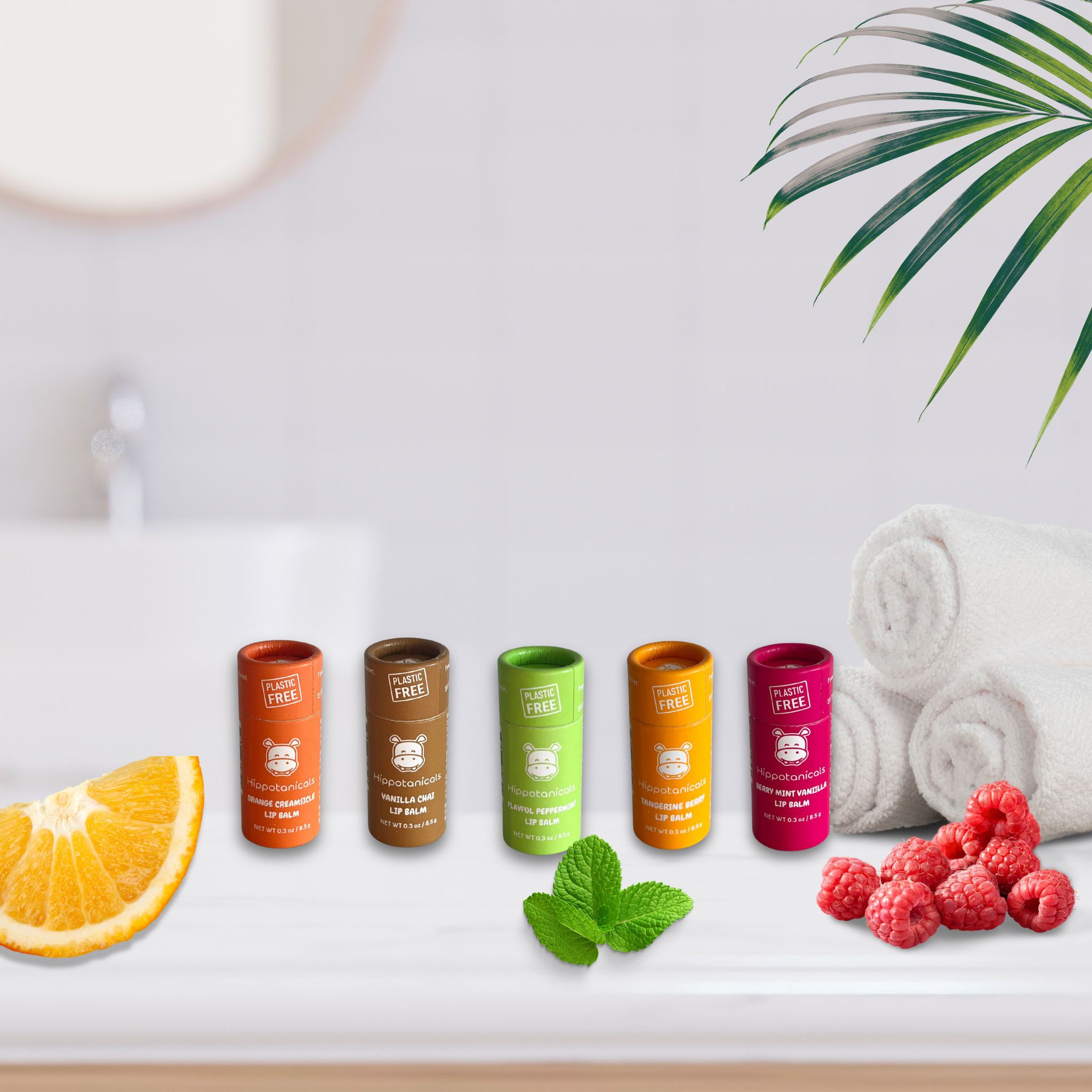 [CBD750mg]カーミング＆モイスチャライジング バームスティック 2個 Vegan Lip Balm Multipacks – Hippotanicals
